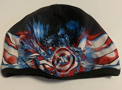 Mental Headgear Logo Skull Cap Ski Skate Patriotic American Colors • $16