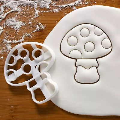 Mushroom Cookie Cutter Fairy Whimsical Forest Garden Tea Party Biscuit Gnome • $10.99