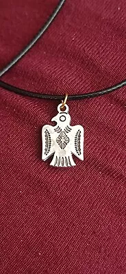 Vintage Artisan Handmade American Eagle Native Necklace Funky Statementl Bold • £1.49