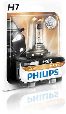 Philips H7 Vision +30% More Light 12V 55W 12972PRB1 (1 Pack) • $12.48