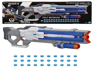 $349 • Buy NERF Overwatch Soldier 76 Rival Blaster Fully Motorized Recoil 14+ Toy Gun Game