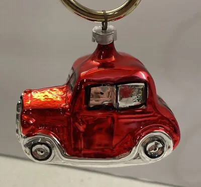 Vintage Christmas Tree Ornament  CAR AUTOMOBILE Glass West Germany • $19.97