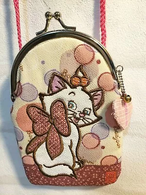 Disney MARIE The ARISTOCATS Coin Case Pouch Japanese Pattern With Bell • $42