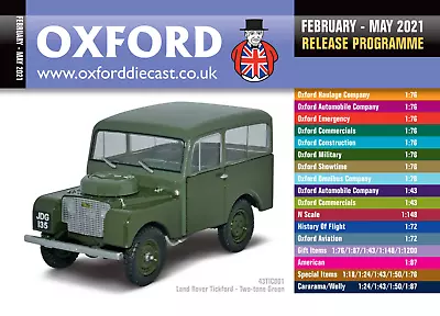 £1.95 • Buy Oxford Diecast 48 Page Pocket Catalogue February To May 2021 Release Schedule