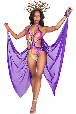 Roma Mesmerizing Medusa Snakeskin Bodysuit Costume Adult Women Monsters 5045 • $80.48