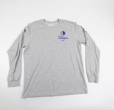 Dallas Mavericks Nike NBA Authentics Dri-Fit Long Sleeve Shirt Men's Gray New • $43.19