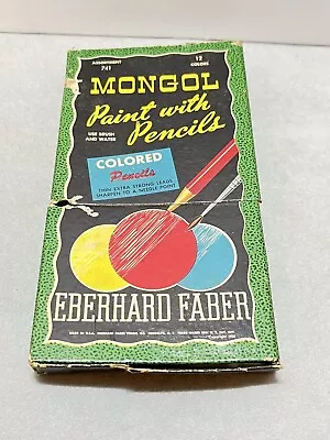 Vintage 1950 Eberhard Faber Mongol Paint With Pencils Set #741 • $4.95