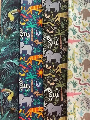 Liberty Tana Lawn Fabric 4 Piece Scrap Packs Louie's Jungle 100% Cotton • £8.50