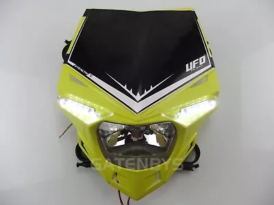 $101.80 • Buy Ufo Yellow Road Legal Headlight Enduro Streetfighter Suzuki Rm Rmz Drz Dr Gsxr 