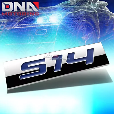 Aluminum Stick On 3d Polished Blue Letters For S14 Emblem Trim Badge Logo • $5.98