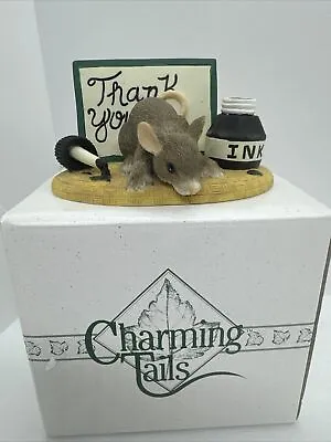 1997 Charming Tails THANK YOU Club Member Edition Fitz & Floyd Figurine 98/700 • £14.47