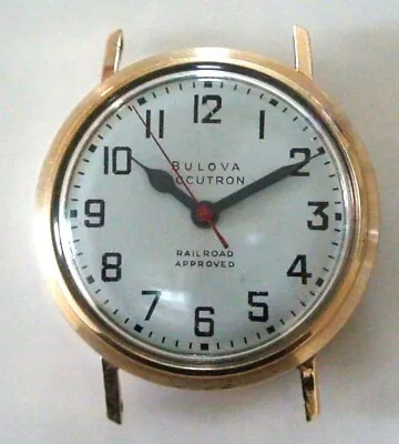 Vintage 1966 Mens Bulova Accutron Railroad Watch M6 Parts And Repair Untested • $95