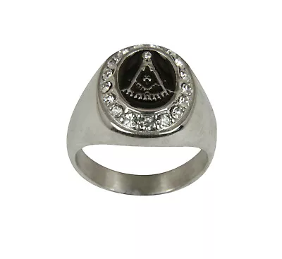 T111 Masonic Past Master Ring Mason Freemason Master Of The Lodge Worshipful • $36