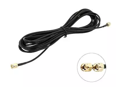 DAB Aerial Extension In Car Radio Antenna Cable Lead 3M SMA Male To SMA Male • £9.55