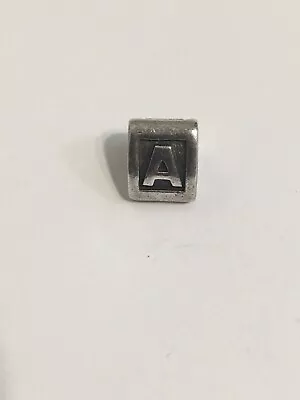 Authentic Pandora 925 ALE Sterling Silver Letter A Bead Charm • $22.69