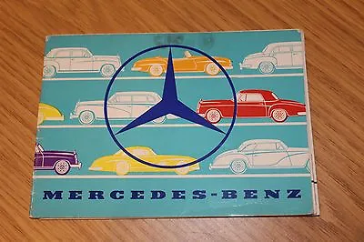 Mercedes Range Brochure 190SL 220S 300S 219 Small Folder • $72.74