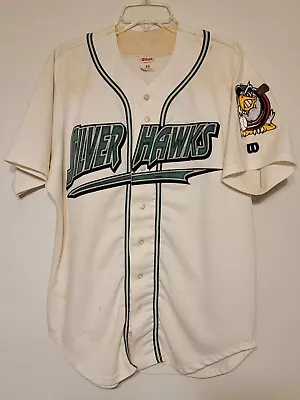 1997 South Bend Silver Hawks Minor League Baseball Game Used Home Jersey #35 • $150