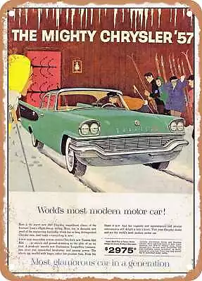 METAL SIGN - 1957 Chrysler Windsor 4 Door Sedan Vintage Ad • $18.66