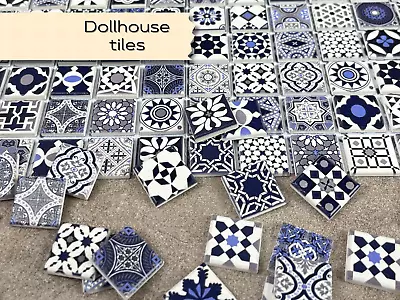 Dollhouse Tile Floor Miniature Furniture 1:12 Scale Flooring Kitchen Decor Tile • $18