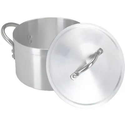 £134.99 • Buy Professional Catering Heavy Duty Aluminium Cooking Pot W/Lid -45cm/16 -34 Litres
