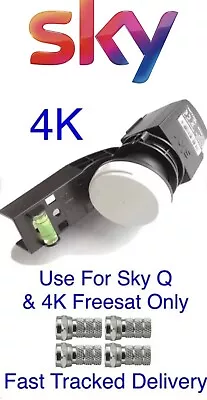 Official Genuine 2 Way Wideband Lnb Use For Sky Q & 4K Freesat Only🔥 • £14.99