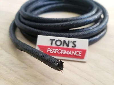 10 Feet 1/4  I.D. ASPHALT CLOTH WIRE LOOM ORIGINAL RESTORATION CONDUIT VINTAGE  • $8.85