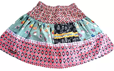 Matilda Jane NWOT Skirt 10yelastic Waistmulti Fabric Patchwork • $10.98