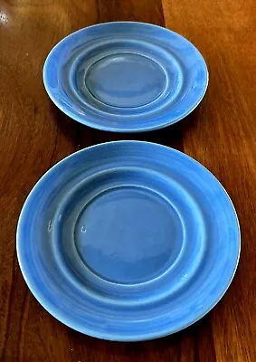 Metlox Colorstax 6  Saucer Plate Set Of 2 Sky Blue California Pottery • $12.50