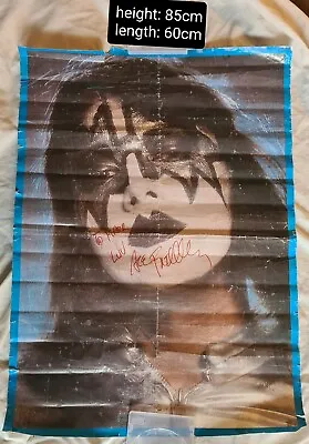 KISS MEMORABILIA- SIGNED ORIGINAL 1980 ACE FREHLEY POSTER- 85cm X 60cm-AUSTRALIA • $70.39