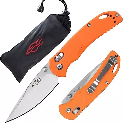 Firebird GANZO F753M1-OR Pocket Folding Knife G-10 Anti-Slip Handle With Clip • $19.99