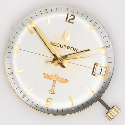 Vintage Bulova Accutron Caliber 2181 Electronic Wristwatch Movement W/ Caduceus • $280