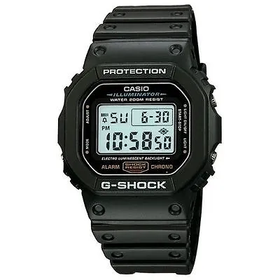 Casio DW5600E-1V G-Shock 200 Meter Watch Chronograph Illuminator Alarm NEW • $49.88