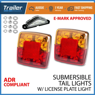 $28.95 • Buy Submersible Led Trailer Lights & Number Plate Light Boat Truck Lamp Caravan 12v