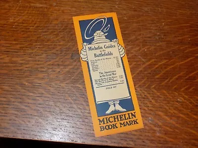 Vintage Michelin Guides To The (French) Battlefields Cardboard Book Mark • $24