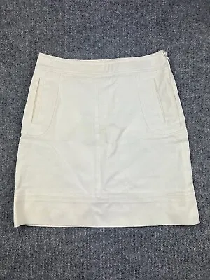 Missoni Skirt Women's 2 White Straight Pencil Mini Pockets Side Zipper Cotton • $30