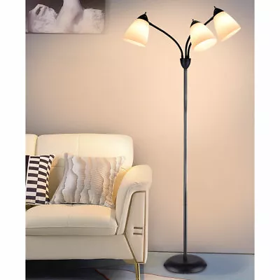 Modern Floor Lamp Adjustable 3 Light Standing Lamp Tall Tree Lamp For Bedroom • $51.80
