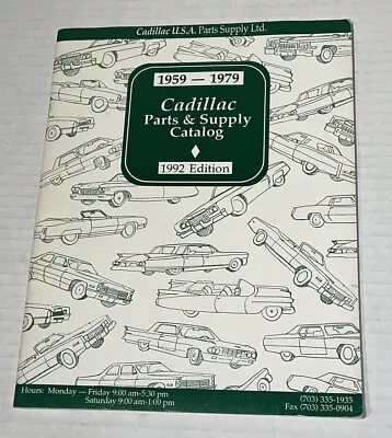 1959-1979 CADILLAC Parts And Supply Catalog CADILLAC GM USA 61 Pages 1992 • $21.99