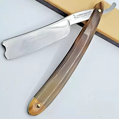 Vintage JOSEPH ELLIOT Straight Razor BEST SILVER STEEL 6/8+ JIMPS RESTORED HONED • $175