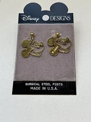 NWT Disney Mickey Mouse Earrings Gold-tone • $5