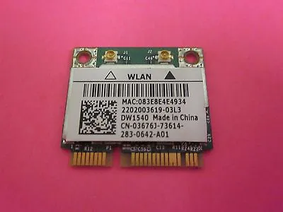 GENUINE Dell Latitude E6430 WLAN Half Mini PCI-E WiFi Card 3676J • $7.75