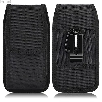 Vertical Holster Belt Clip Pouch Nylon Case Sleeve For Plus Cell Phones • $19.79