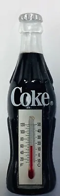 Vintage Mini Coke Bottle Thermometer Fridge Magnet 3 3/4  Coca Cola Plastic • $30.77