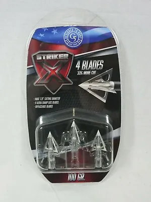 G5 Striker X 100 Grain Broadheads 3pack 1.25  Cut • $38.93