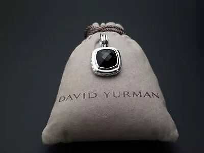 David Yurman 14mm Albion Pendant Enhancer With Black Onyx • $200.95