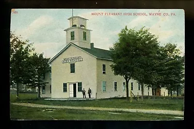 Pennsylvania PA Postcard Mount Pleasant Mount Pleasant High School Corner Crease • $7.99