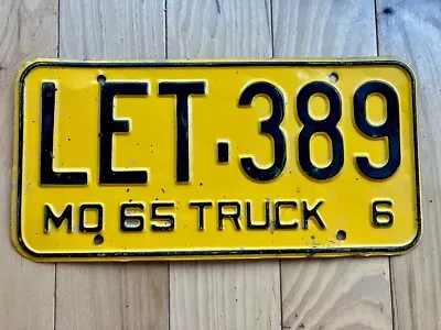 1965 Missouri Truck License Plate • $74.99