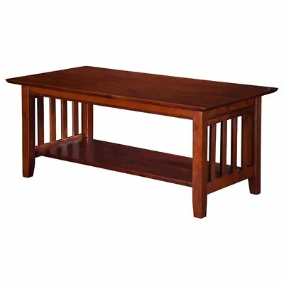 AFI Mission Solid Wood Transitional Coffee Table In Walnut • $194.29