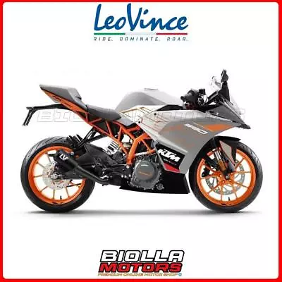 15263fbu Slip-on Leovince Ktm Rc 390 2017 - 2020 Lv-10 Full Black Stainless Stee • $342.58