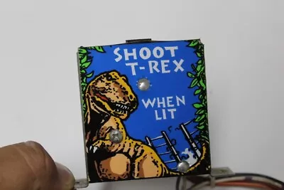 Data East Jurassic Park Pinball Machine Shoot T-Rex Sign With Sockets • $30