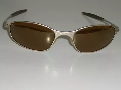 Small Size Oakley A Wire Sleek Small Brown Lens Matte Finish Wrap Sunglasses • £178.10